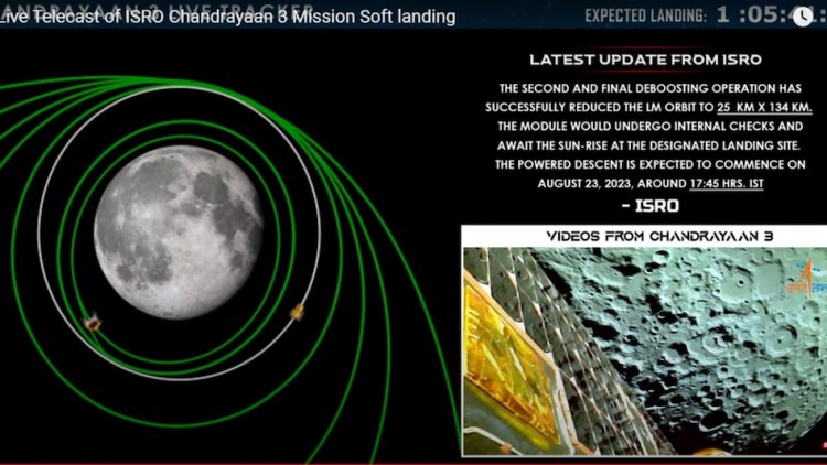 चन्द्रयान 3 की लैंडिंग लाइव देखें https://www.youtube.com/live/DLA_64yz8Ss?feature=share