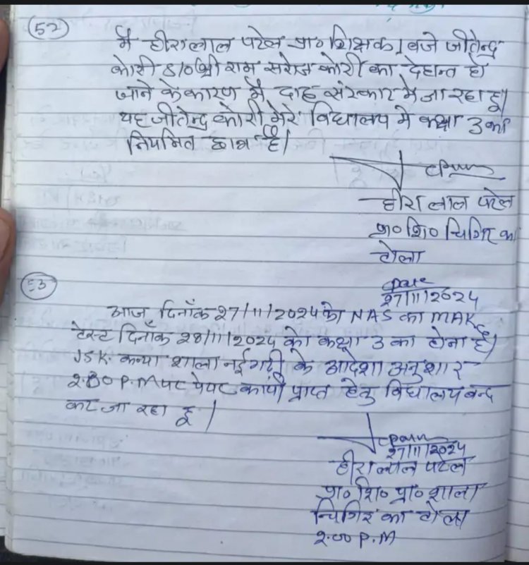 सरकारी स्कूल के शिक्षक का कारनामा, छात्र को मृत बताकर स्कूल से हा गया गायब, पिता ने बोला बेटा जिंदा है